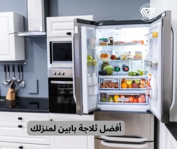 ثلاجة بابين