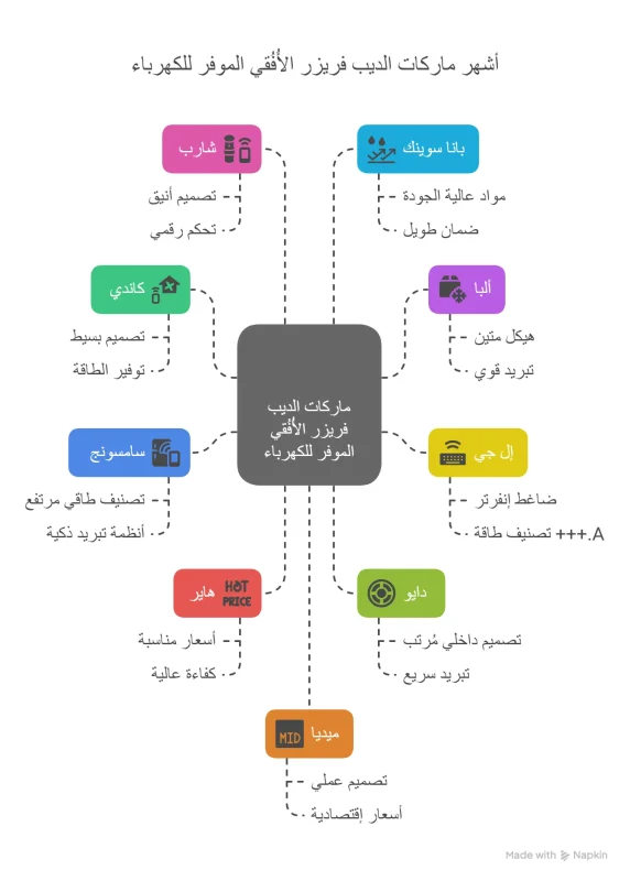 أفضل ديب فريزر أفقي موفر للكهرباء