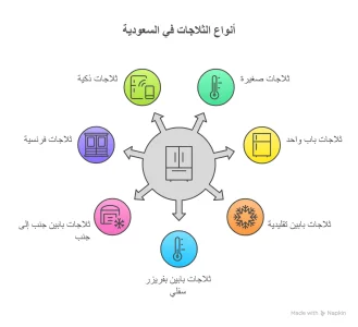 أنواع الثلاجات في السعودية 