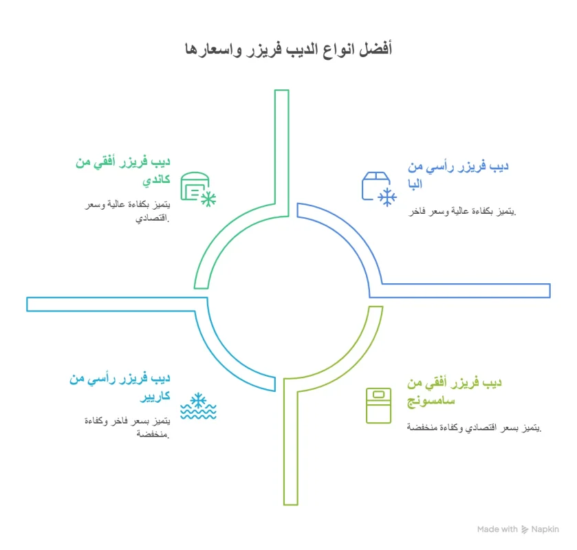 أفضل فريزر أفقي في السعودية